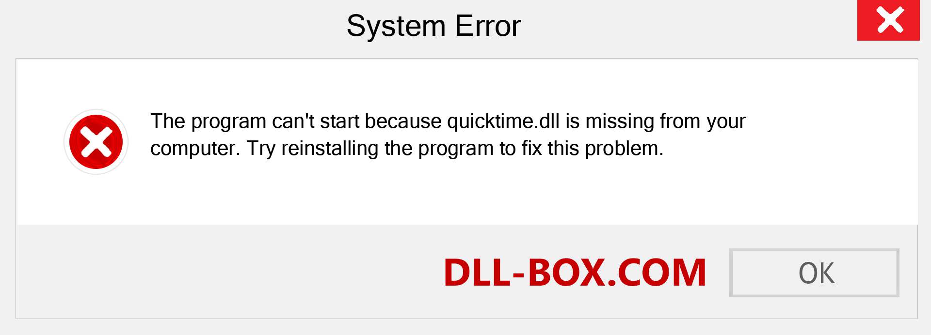  quicktime.dll file is missing?. Download for Windows 7, 8, 10 - Fix  quicktime dll Missing Error on Windows, photos, images